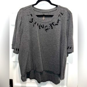 MELISSA McCARTHY BEADED HI/LO BLOUSE 🖤